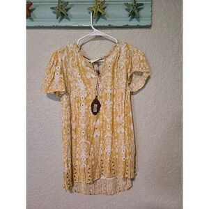 Knox Rose Blouse Womens XS Yellow